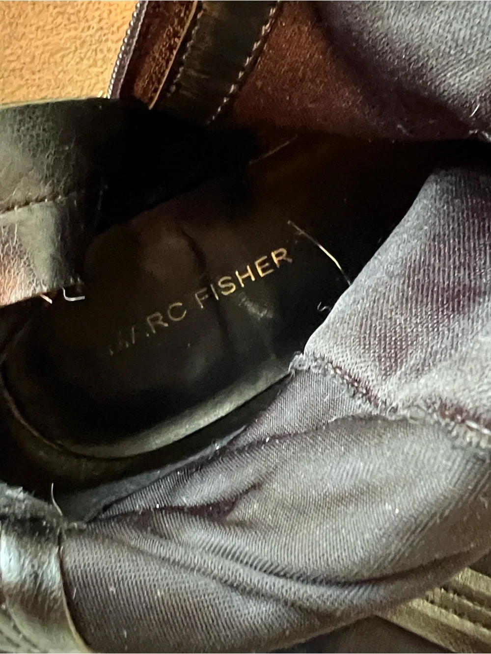 Marc Fisher Black Suede Over-the-Knee Boots size 6.5